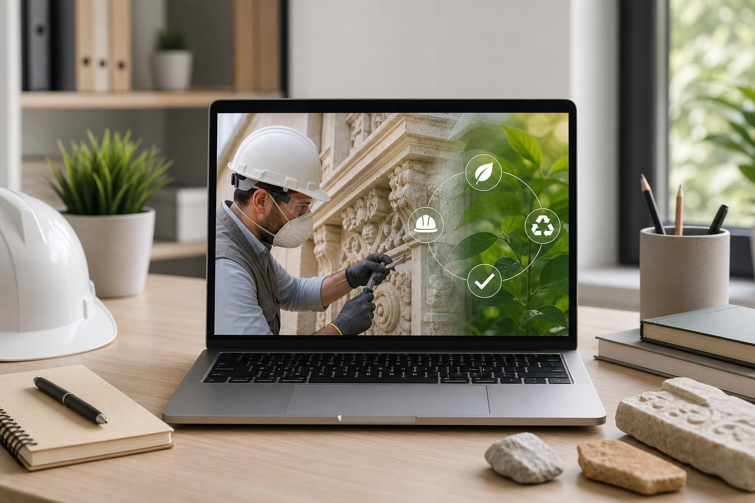 Normas de Seguridad Medio Ambiente y Calidad en Obras de Restauracion de Piedra Natural