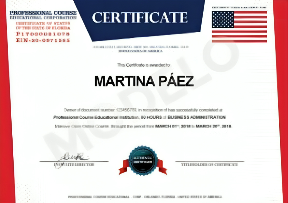 Certificado Online Course