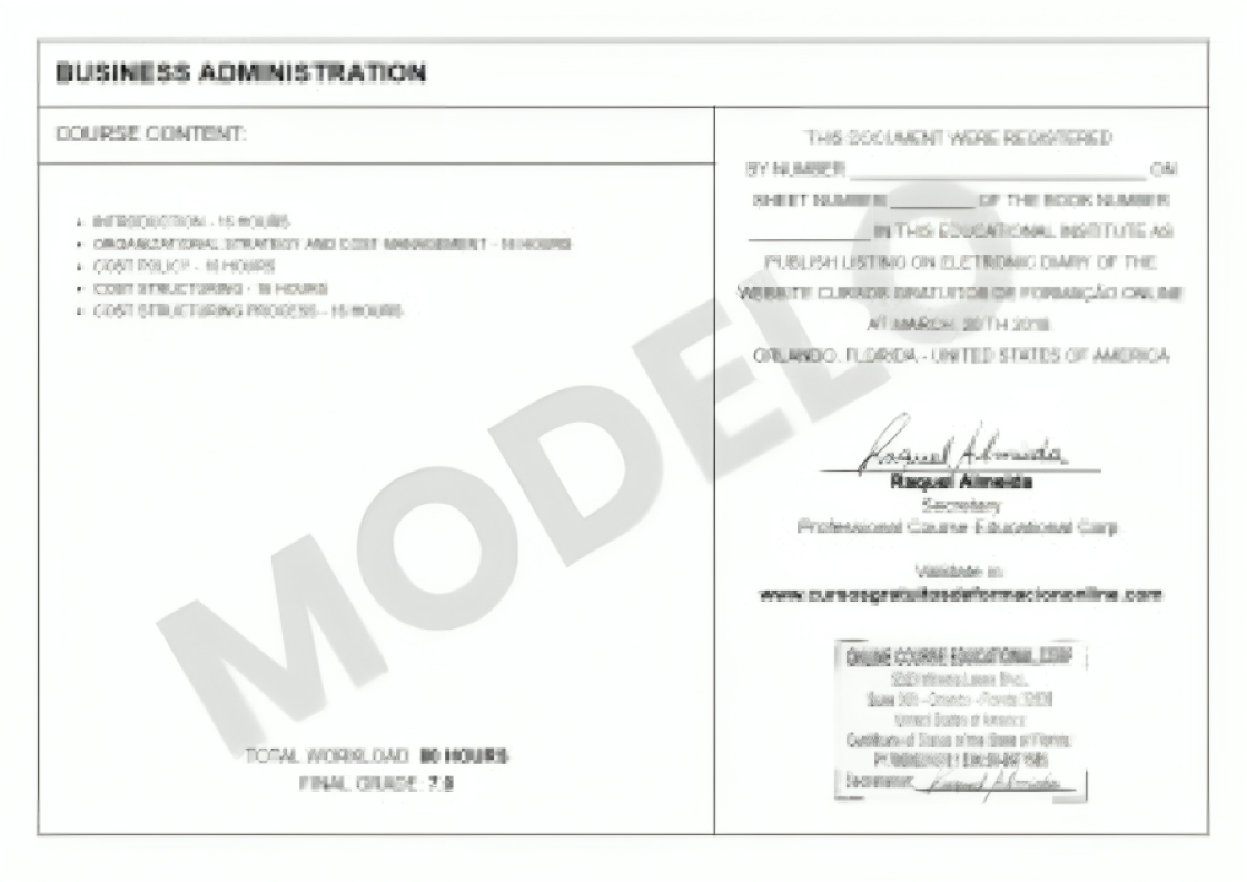 Certificado Online Course
